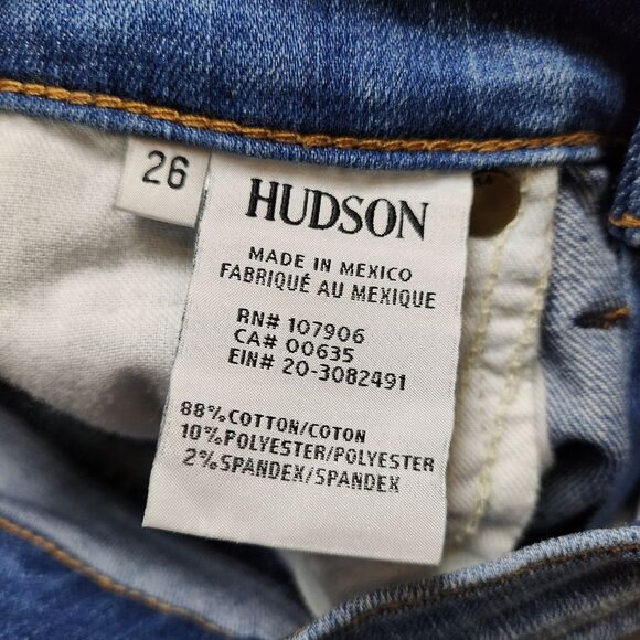 Hudson Lynne Flap Pocket Jeans High Waist Super Skinny Sz 26 - Picture 6 of 11
